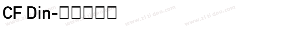 CF Din字体转换
